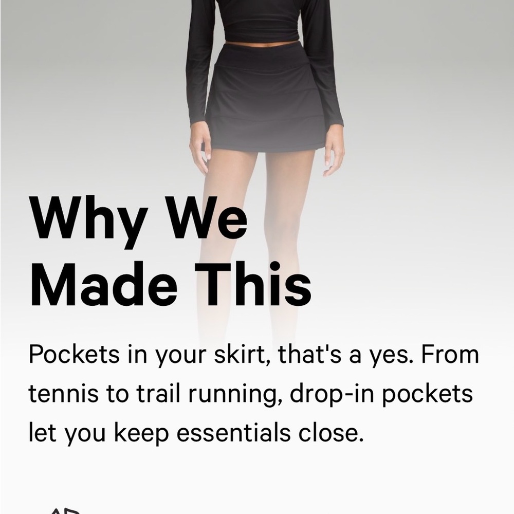 Lululemon Pace Rival Mid-rise Skirt, size 6. - Picture 7 of 10